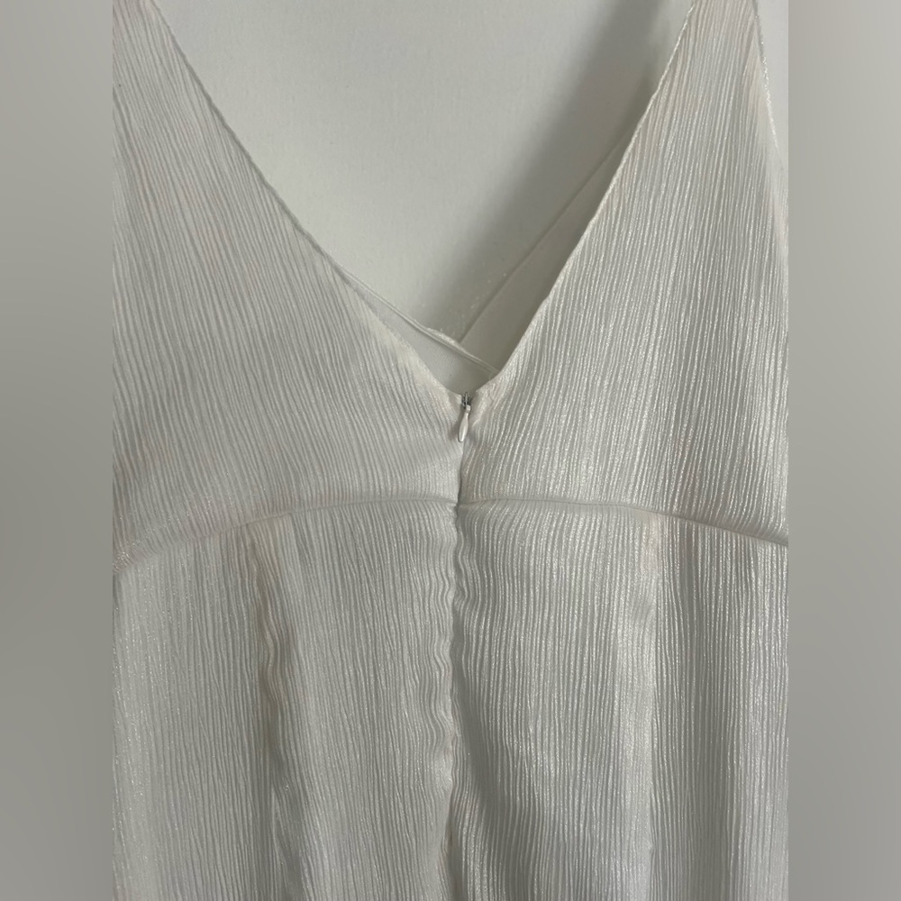 Lulu’s Captivated Beauty White Satin Ruffled Midi Dress - Picture 11 of 13